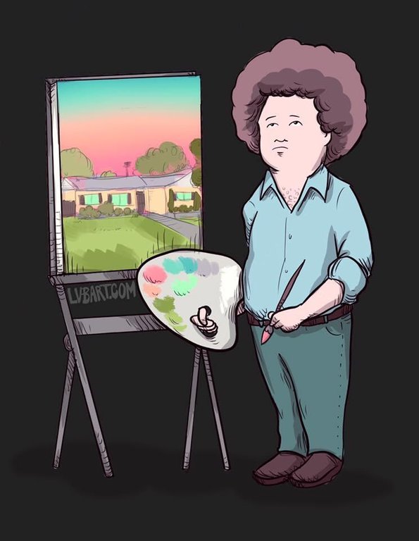 Happy little trees bobby